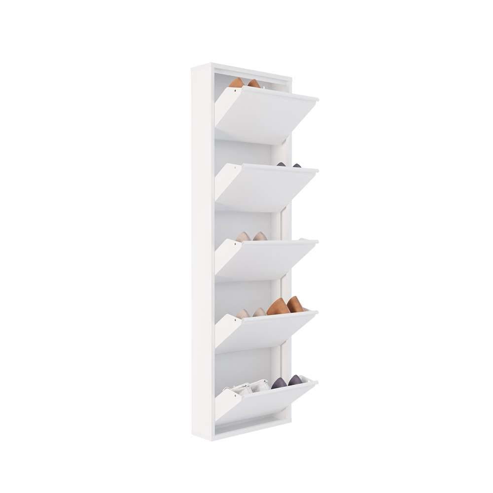 Rylanis skoskap 50x169 cm - Hvit