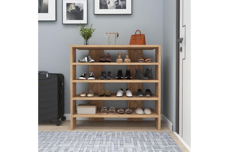 Sargel Skoskap 75,6 cm - Brun - Oppbevaring - Skooppbevaring - Skoskap