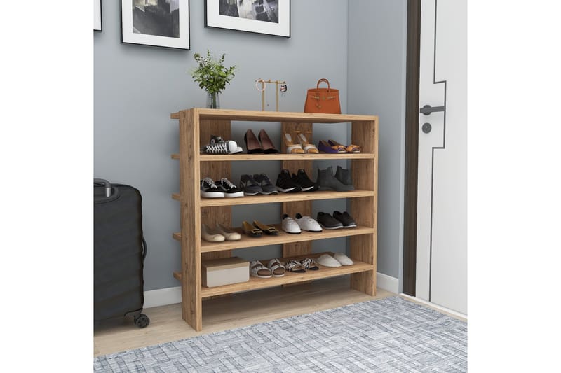 Sargel Skoskap 75,6 cm - Brun - Oppbevaring - Skooppbevaring - Skoskap
