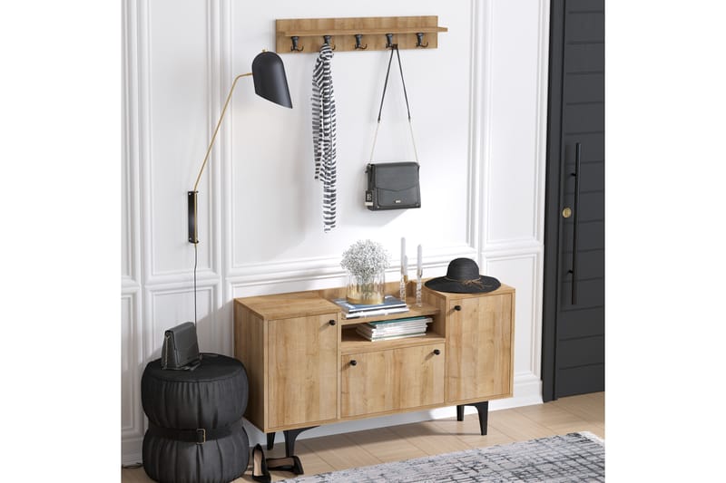 Selanik Skoskap skap 120x35 cm - Natur - Oppbevaring - Skooppbevaring - Skoskap