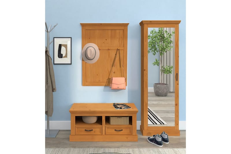 Selma Skoskap 60x180 cm - Natur - Oppbevaring - Skooppbevaring - Skoskap