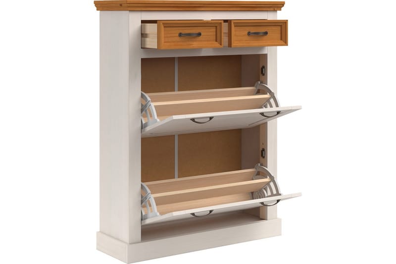 Selma Skoskap 90x115 cm - Hvit - Oppbevaring - Skooppbevaring - Skoskap