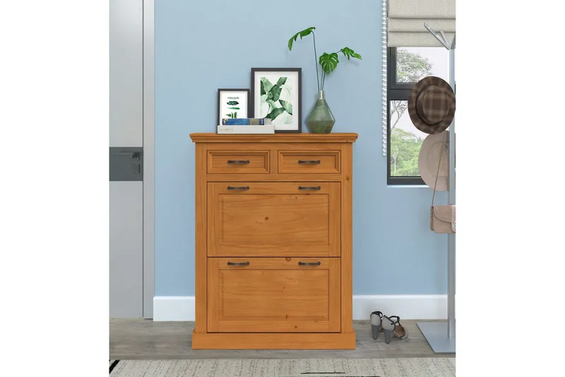 Selma Skoskap 90x115 cm - Natur - Oppbevaring - Skooppbevaring