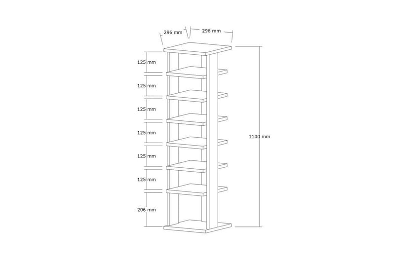 Seynor Skoskap 29,6 cm - Hvit - Oppbevaring - Skooppbevaring - Skoskap