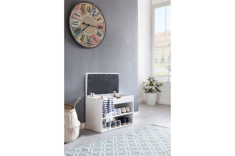 Shiheem Skohylle 60x30 cm - Hvit - Oppbevaring - Skooppbevaring - Skoskap