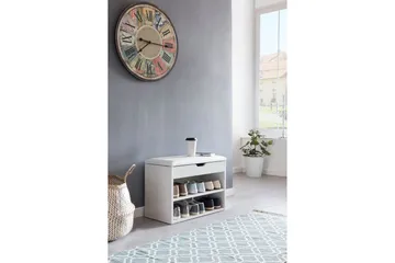 Shiheem Skohylle 60x30 cm - Hvit - Oppbevaring - Skooppbevaring