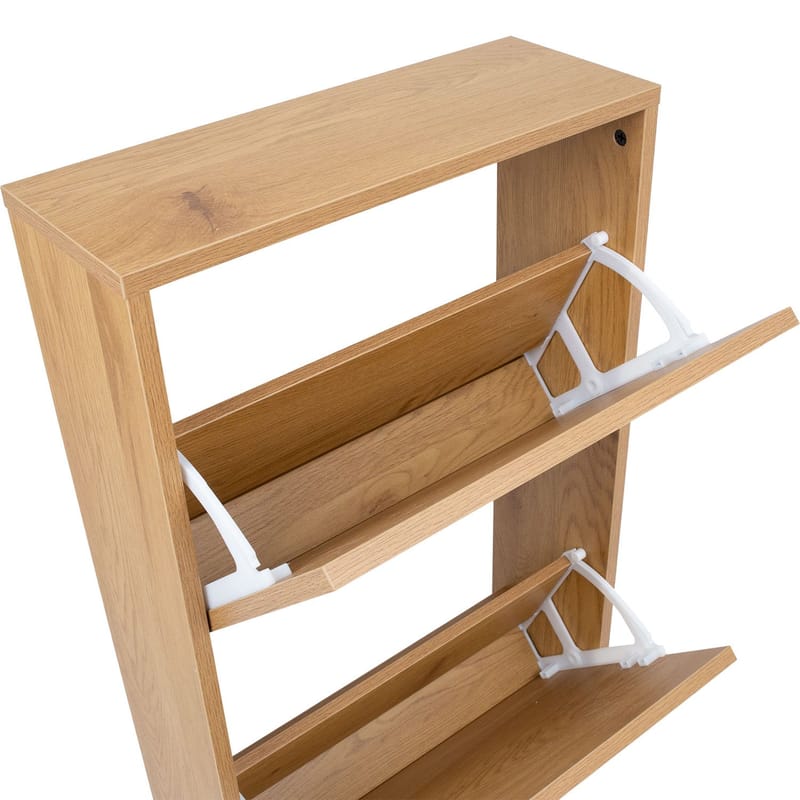 Shoe Cabinet HOME4YOU - brun - Oppbevaring - Skooppbevaring