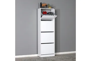 Shoe Cabinet Hvit - Hvit - Oppbevaring - Skooppbevaring