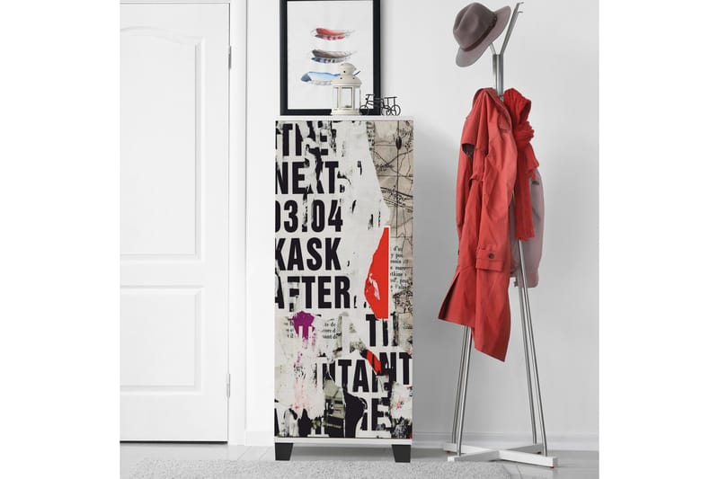 Shoe Cabinet Hvit - Hvit - Oppbevaring - Skooppbevaring - Skoskap