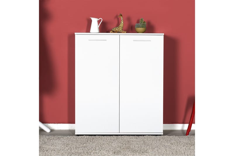 Shoe Cabinet Hvit - Hvit - Oppbevaring - Skooppbevaring - Skoskap