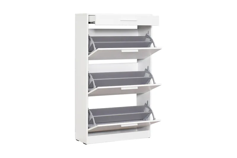 Shoe Cabinet Hvit - Hvit - Oppbevaring - Skooppbevaring