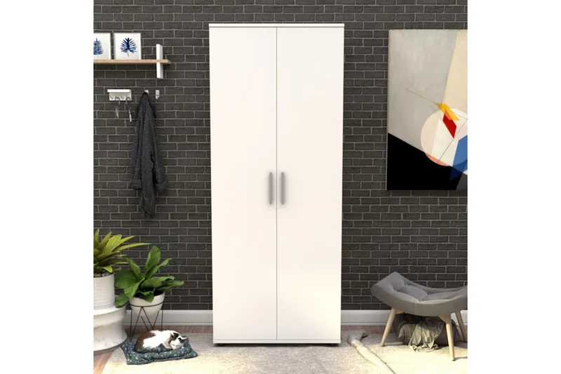 Shoe Cabinet Hvit - Hvit - Oppbevaring - Skooppbevaring - Skoskap