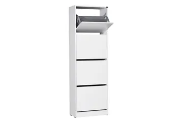 Shoe Cabinet Hvit - Hvit - Oppbevaring - Skooppbevaring
