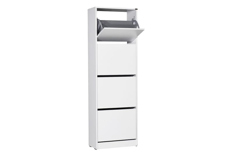 Shoe Cabinet Hvit - Hvit - Oppbevaring - Skooppbevaring - Skoskap