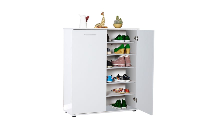 Shoe Cabinet Hvit - Oppbevaring - Skooppbevaring - Skoskap
