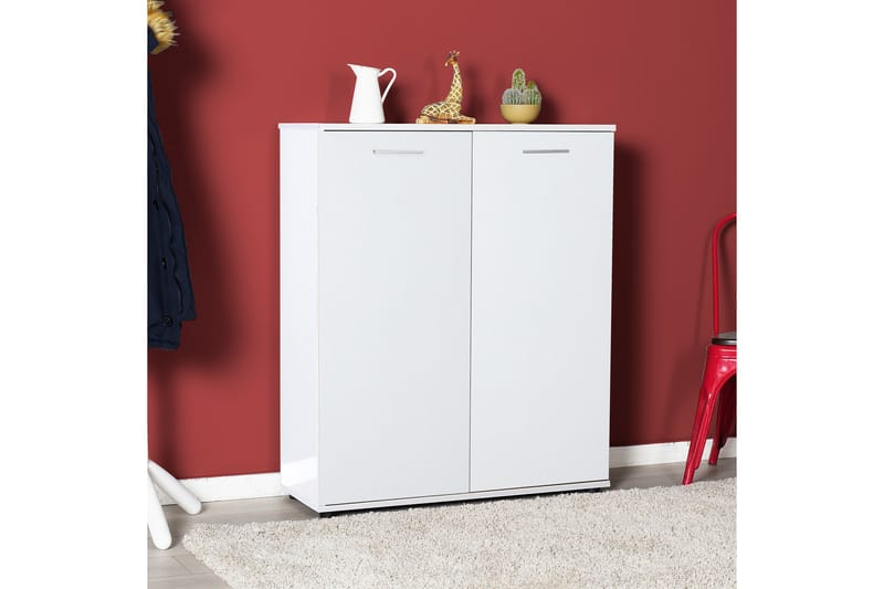 Shoe Cabinet Hvit - Oppbevaring - Skooppbevaring - Skoskap