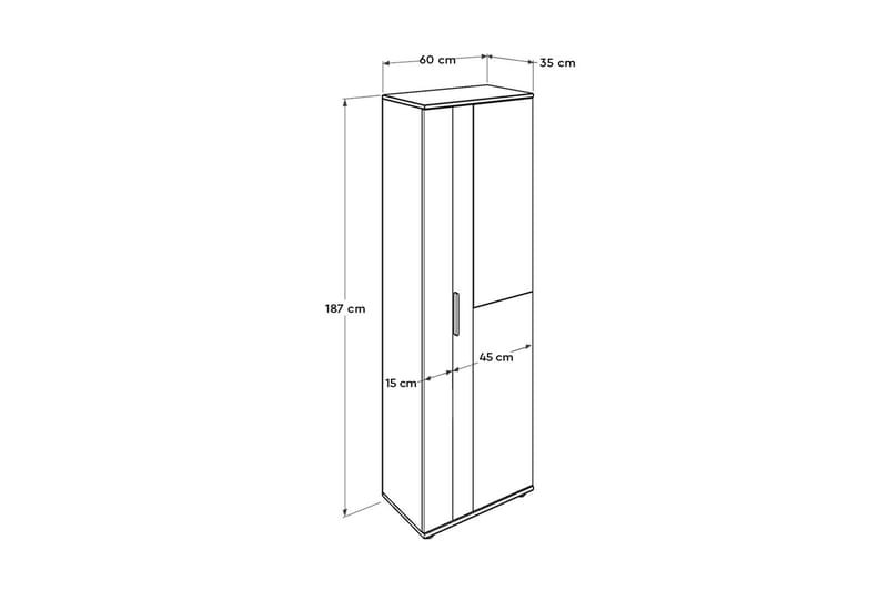 Shoe Cabinet Hvit - Oppbevaring - Skooppbevaring - Skoskap