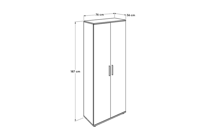 Shoe Cabinet Hvit - Oppbevaring - Skooppbevaring - Skoskap
