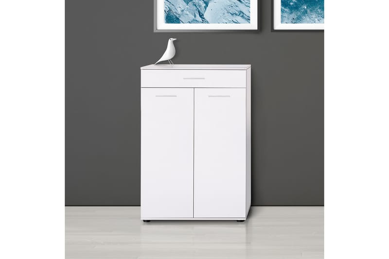 Shoe Cabinet Hvit - Oppbevaring - Skooppbevaring - Skoskap