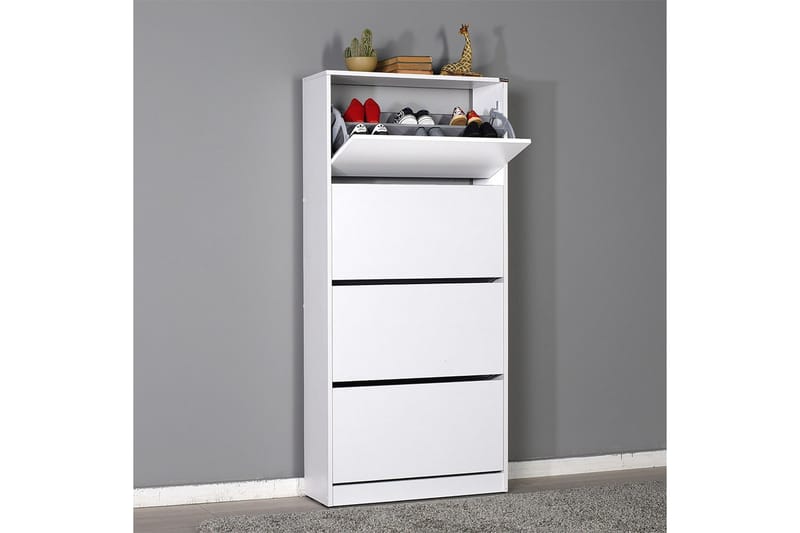 Shoe Cabinet Hvit - Oppbevaring - Skooppbevaring - Skoskap