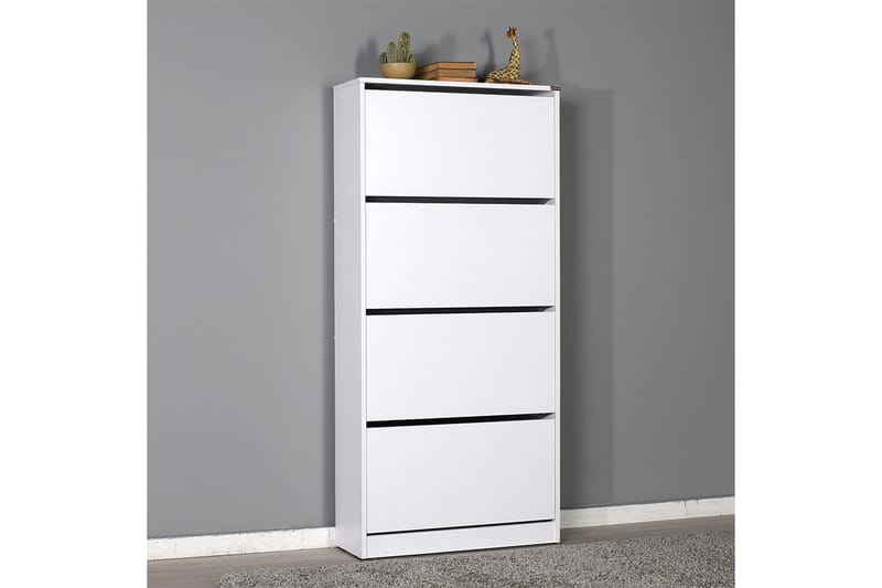 Shoe Cabinet Hvit - Oppbevaring - Skooppbevaring - Skoskap