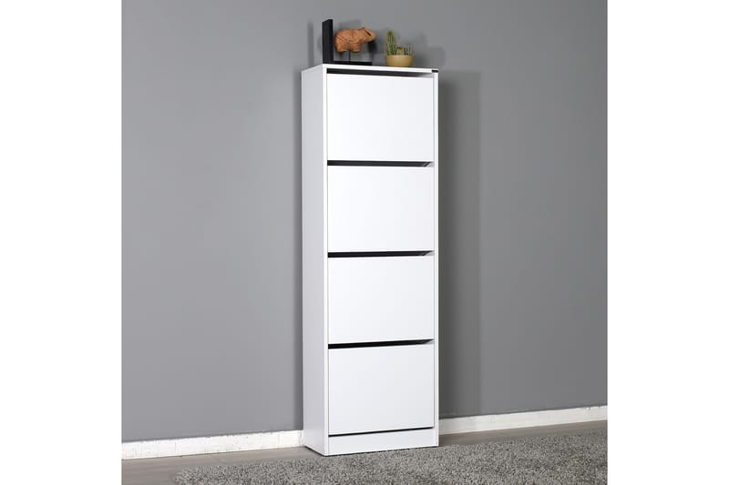 Shoe Cabinet Hvit - Oppbevaring - Skooppbevaring - Skoskap