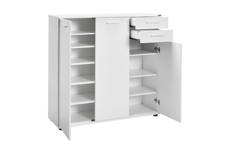 Shoe Cabinet Hvit - Skoskap - Gangoppbevaring - Skooppbevaring