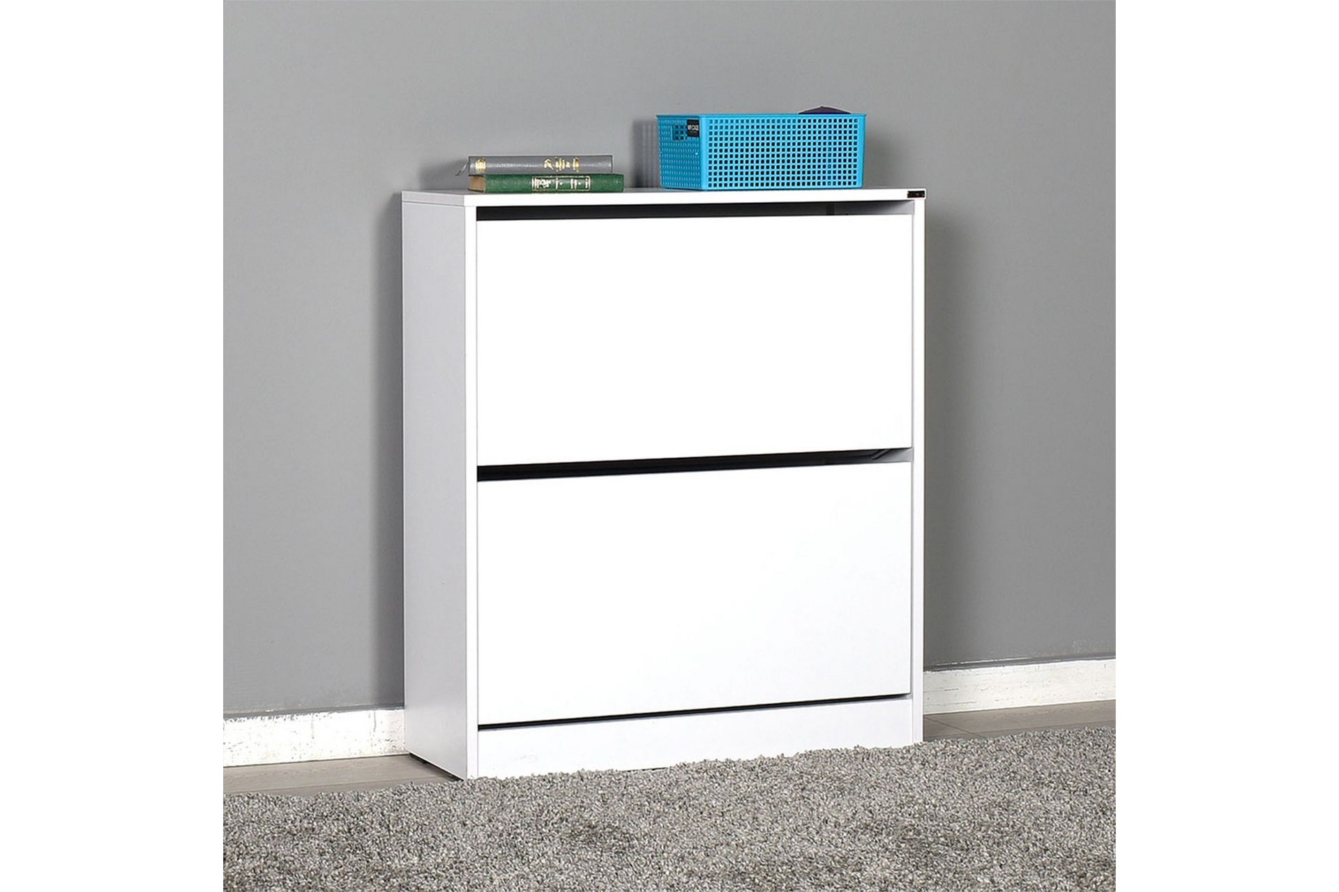 Shoe Cabinet Hvit - Oppbevaring - Skooppbevaring - Skoskap