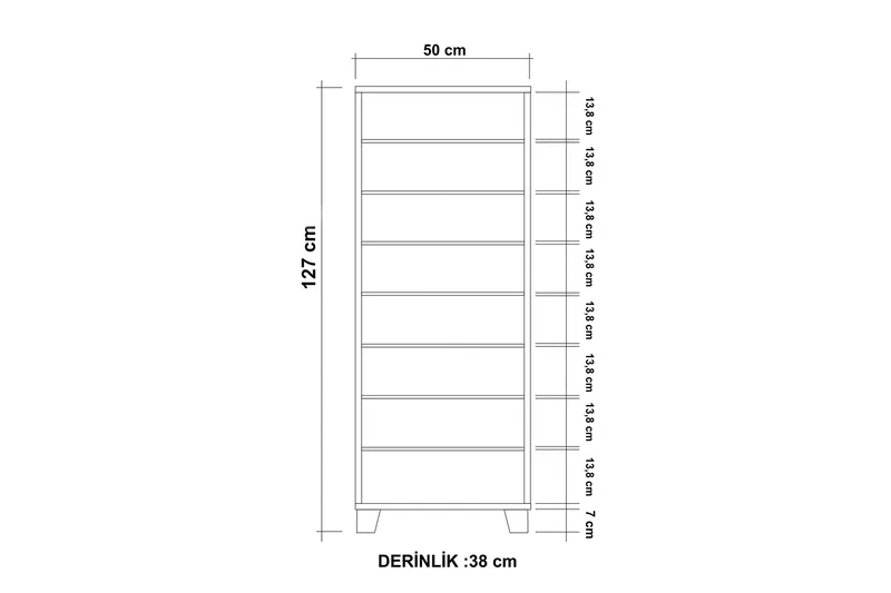 Shoe Cabinet Hvit|Svart - Hvit/Svart - Oppbevaring - Skooppbevaring - Skoskap