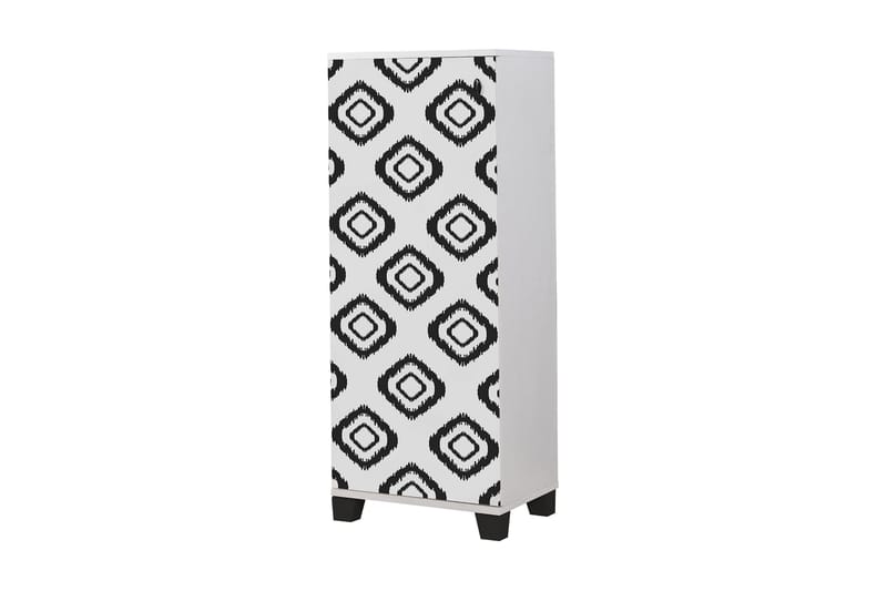 Shoe Cabinet Hvit|Svart - Oppbevaring - Skooppbevaring - Skoskap