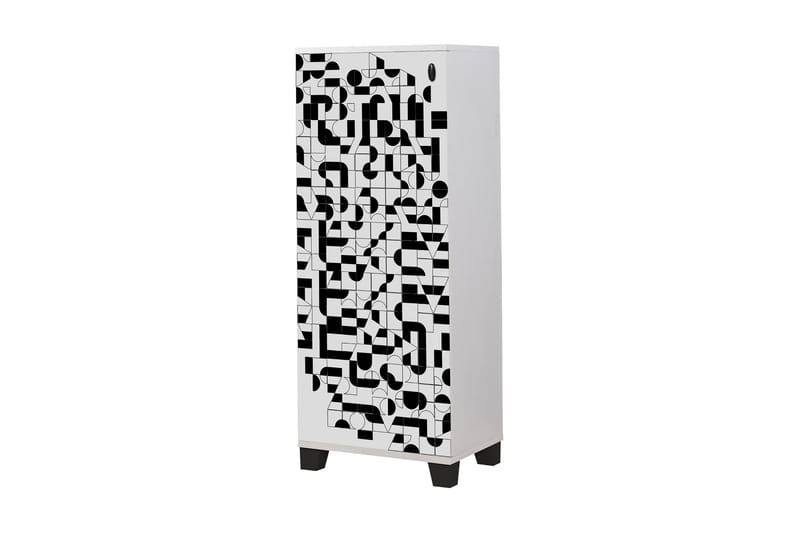 Shoe Cabinet Hvit|Svart - Oppbevaring - Skooppbevaring - Skoskap
