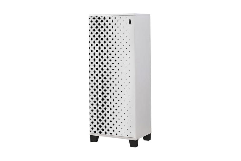 Shoe Cabinet Hvit|Svart - Oppbevaring - Skooppbevaring - Skoskap