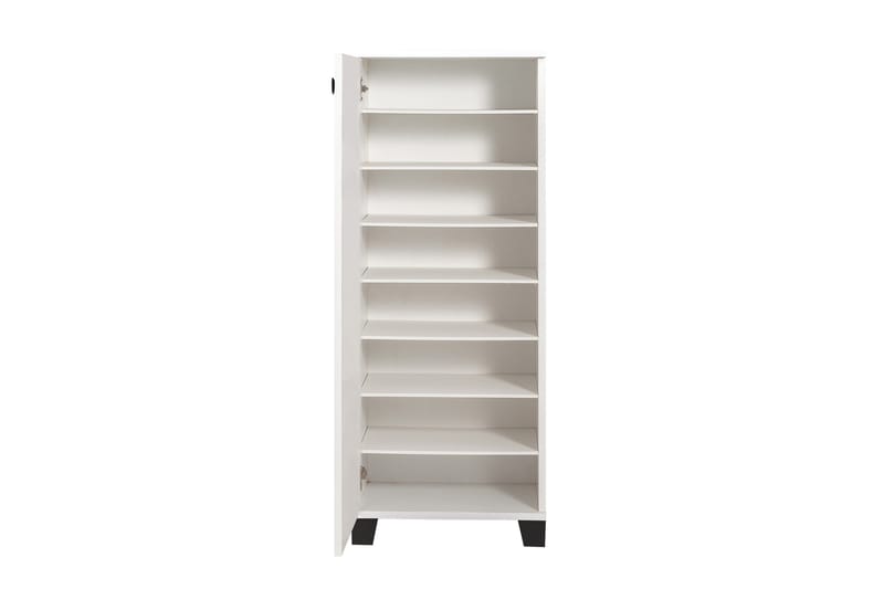 Shoe Cabinet Hvit|Svart - Skoskap - Gangoppbevaring - Skooppbevaring