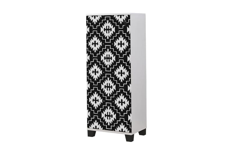 Shoe Cabinet Hvit|Svart - Oppbevaring - Skooppbevaring - Skoskap