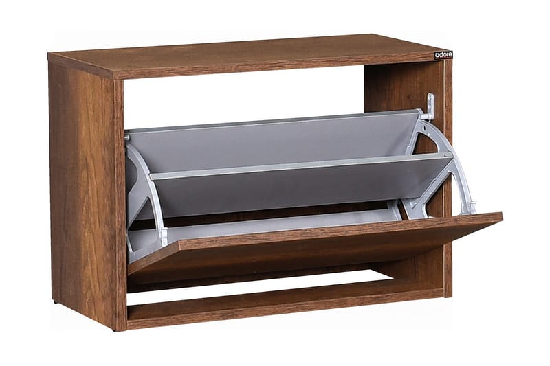 Shoe Cabinet Oslo Valnøtt| - Oppbevaring - Skooppbevaring - Skoskap