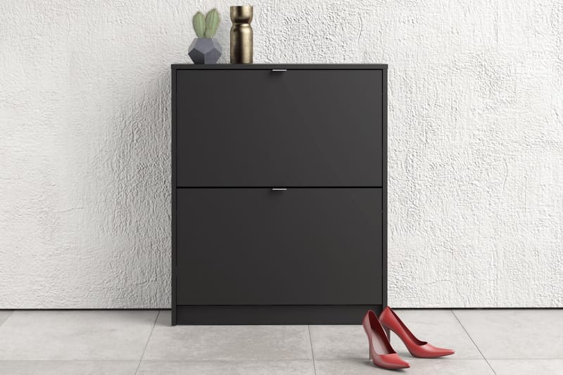 Shoey Skoskap 2 Fack - Svart - Oppbevaring - Skooppbevaring - Skoskap