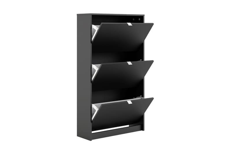 Shoey Skoskap 3 Fack - Svart - Oppbevaring - Skooppbevaring - Skoskap