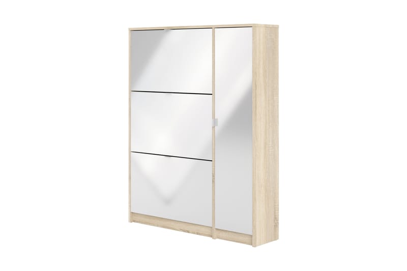 Shoey Skoskap 3 Fack - Tre / Natur / Hvit - Oppbevaring - Skooppbevaring - Skoskap