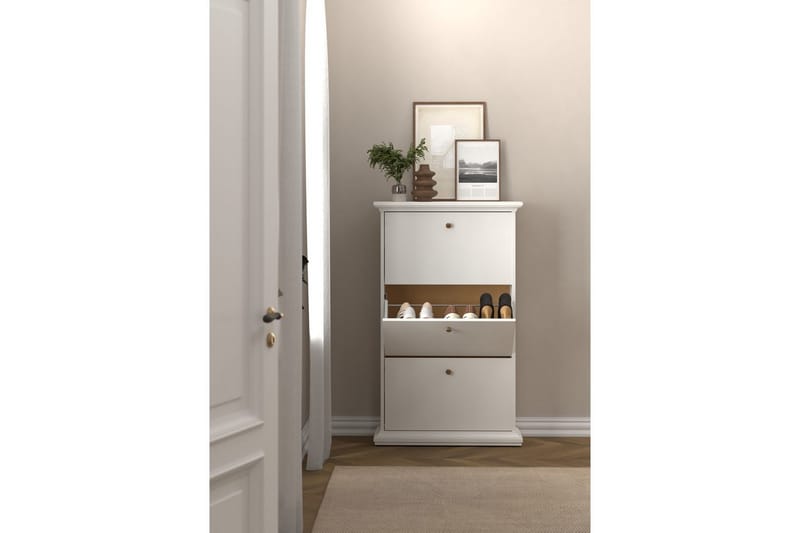 Shoiba Skoskap 78 cm - Hvit - Oppbevaring - Skooppbevaring - Skoskap