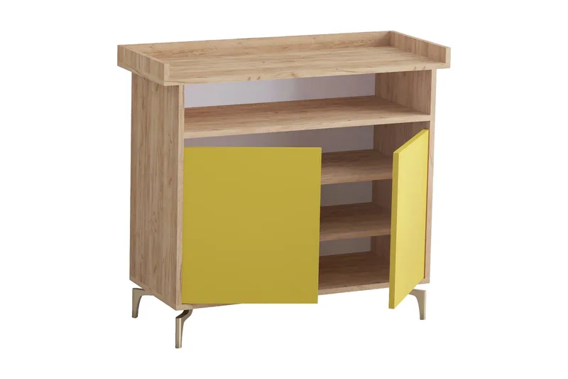 Skoförvaring Guld|Ek|Gul - Oppbevaring - Skooppbevaring - Skoskap