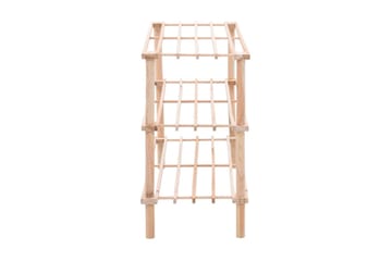Skohylle 3 nivåer heltre gran - Beige - Oppbevaring - Skooppbevaring