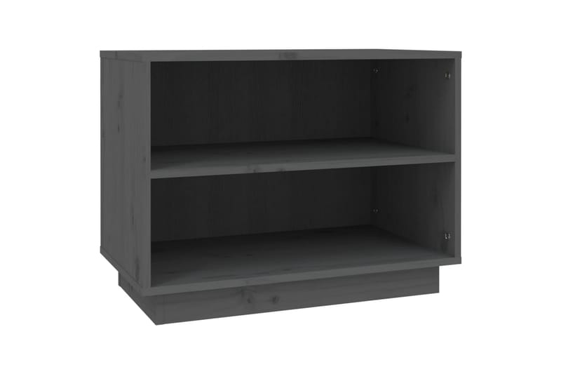 Skohylle grå 60x34x45 cm heltre furu - Grå - Oppbevaring - Skooppbevaring - Skoskap