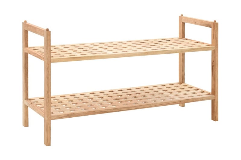 Skohylle heltre valnøtt 69x26x40 cm - Oppbevaring - Skooppbevaring