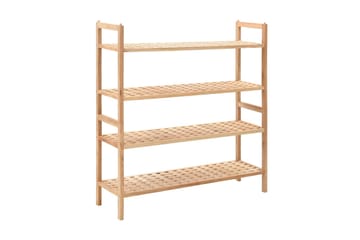 Skohylle heltre valnøtt 69x26x81 cm - Oppbevaring - Skooppbevaring