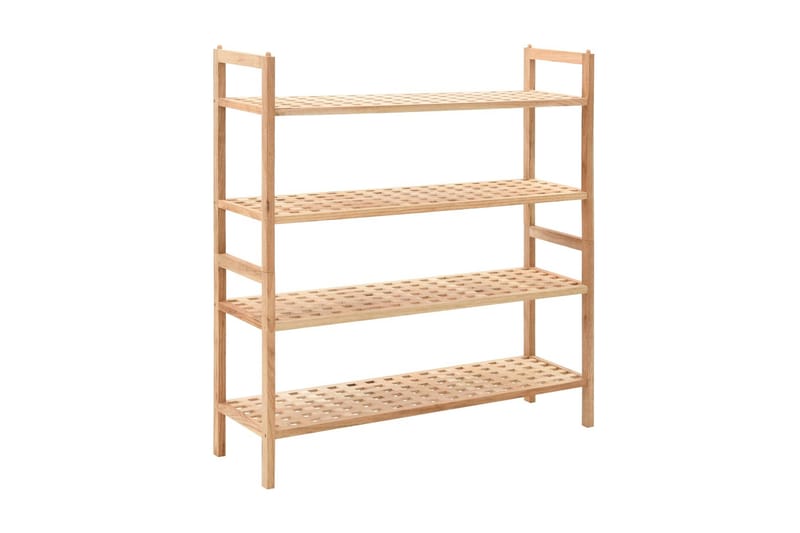 Skohylle heltre valnøtt 69x26x81 cm - Oppbevaring - Skooppbevaring
