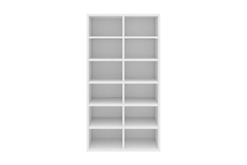 Skohylle hvit 54x34x100 cm sponplate - Oppbevaring - Skooppbevaring