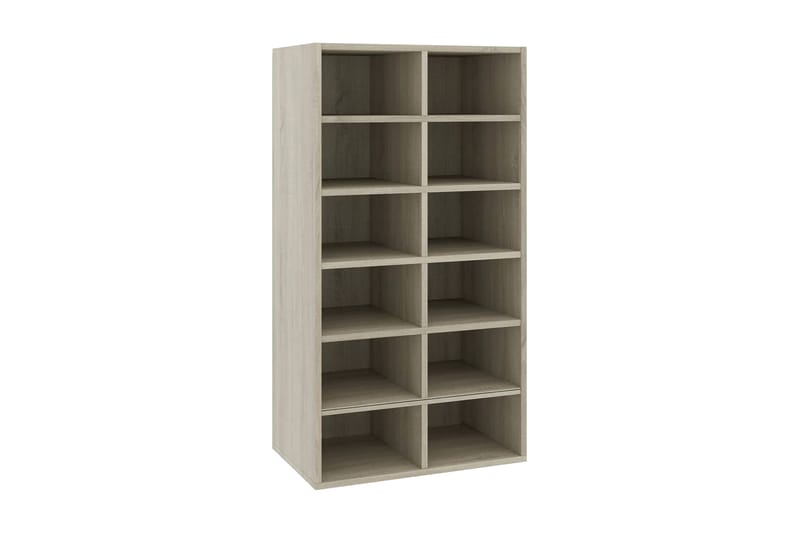 Skohylle sonoma eik 54x34x100 cm sponplate - Oppbevaring - Skooppbevaring
