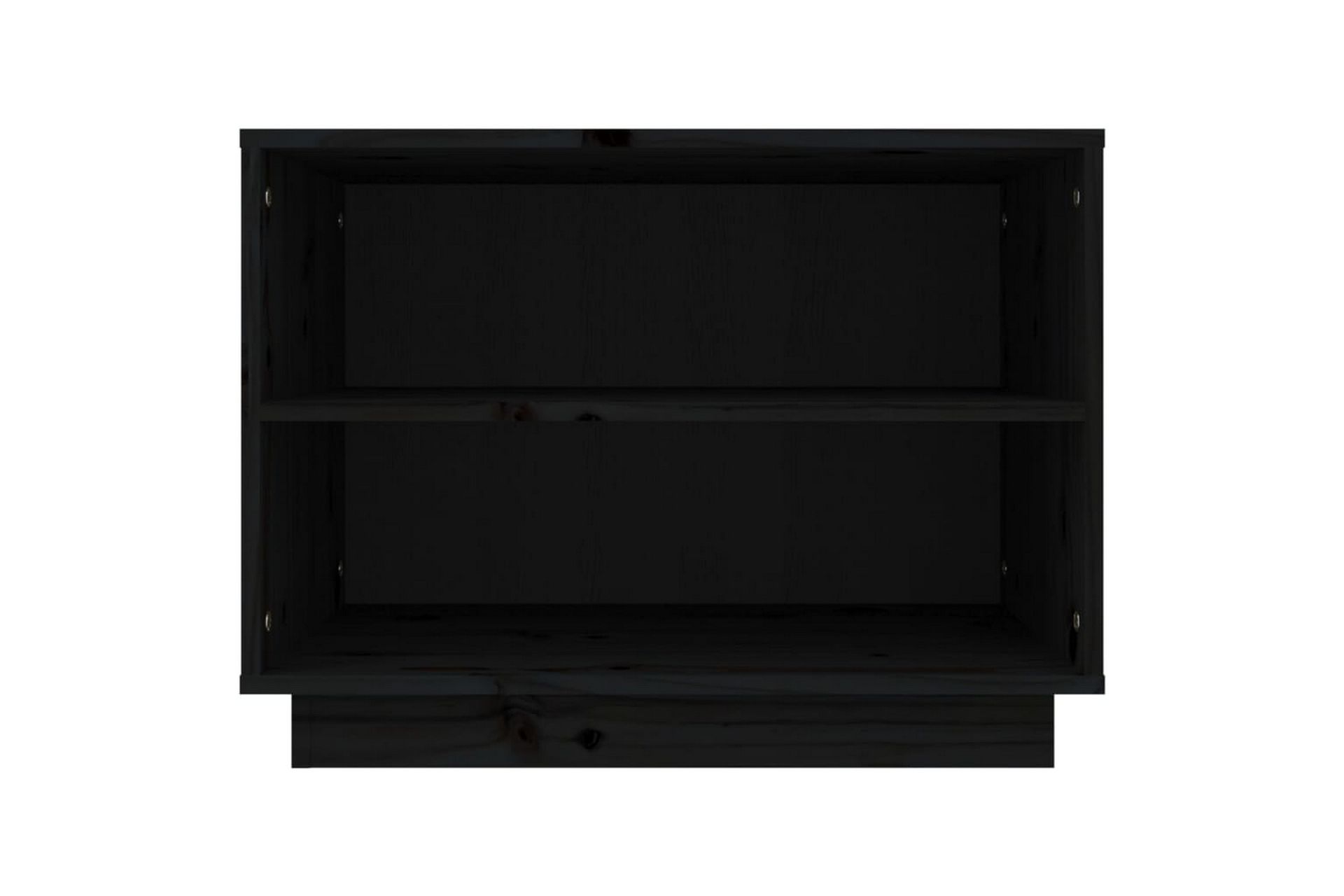 Skohylle svart 60x34x45 cm heltre furu - Svart - Oppbevaring - Skooppbevaring - Skoskap