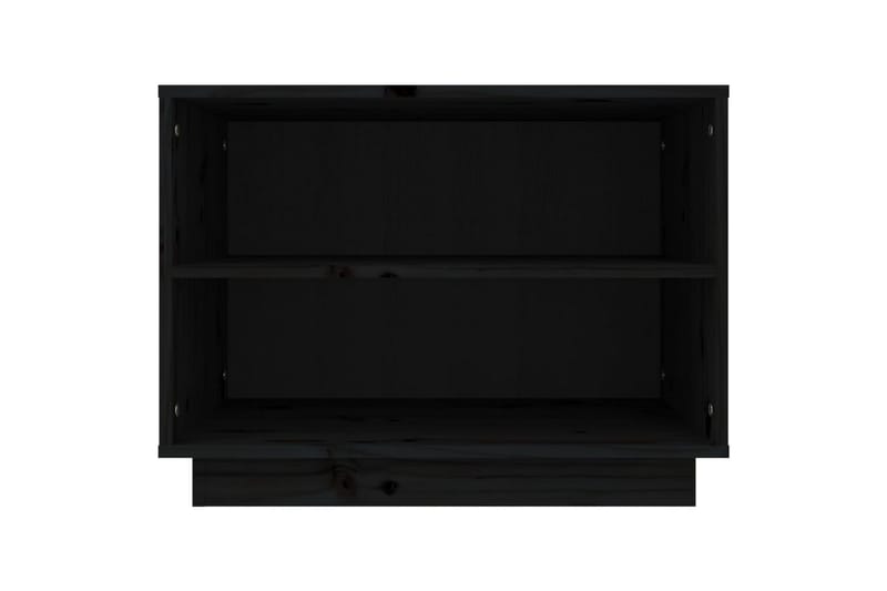 Skohylle svart 60x34x45 cm heltre furu - Svart - Oppbevaring - Skooppbevaring - Skoskap