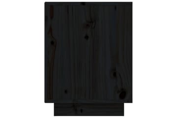 Skohylle svart 60x34x45 cm heltre furu - Svart - Oppbevaring - Skooppbevaring - Skoskap